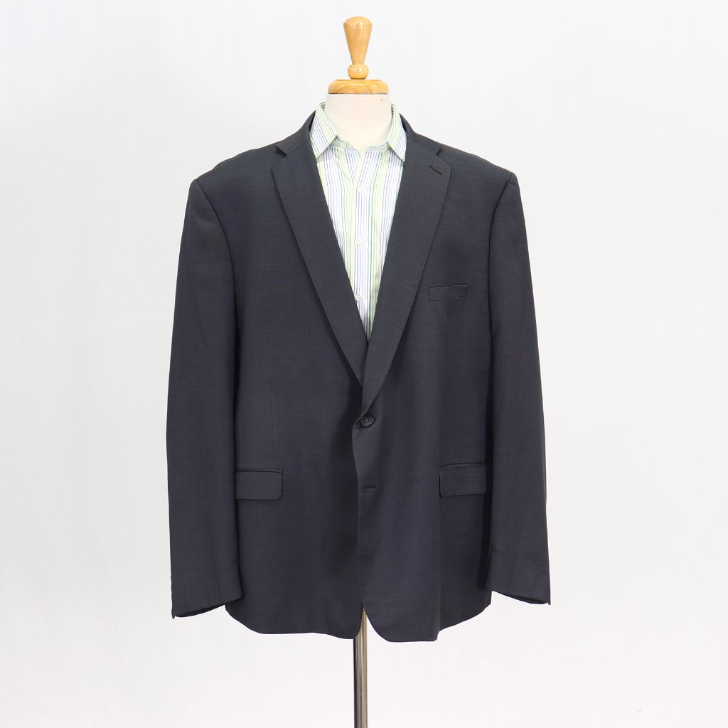 Calvin Klein 54r Gray Blazer Sport Coat Jacket 2-Button Solid Y813